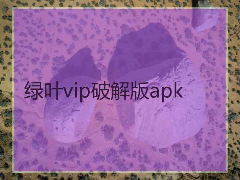 绿叶vip破解版apk 绿叶vip破解版apk