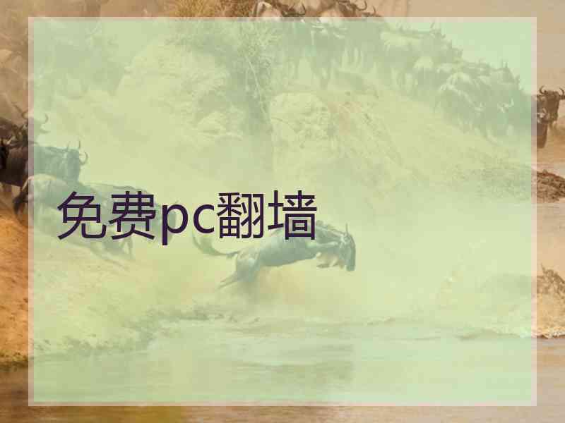 免费pc翻墙 免费pc翻墙