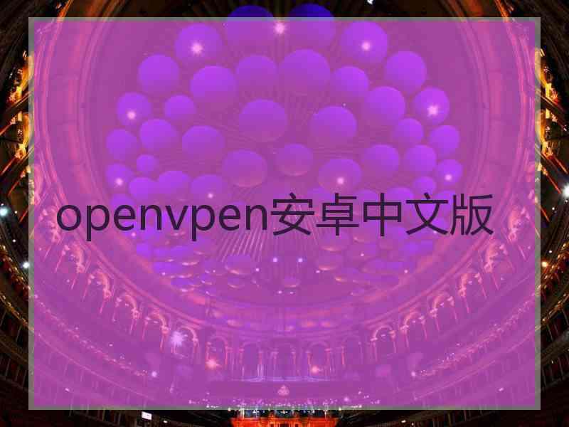 openvpen安卓中文版 openvpen安卓中文版