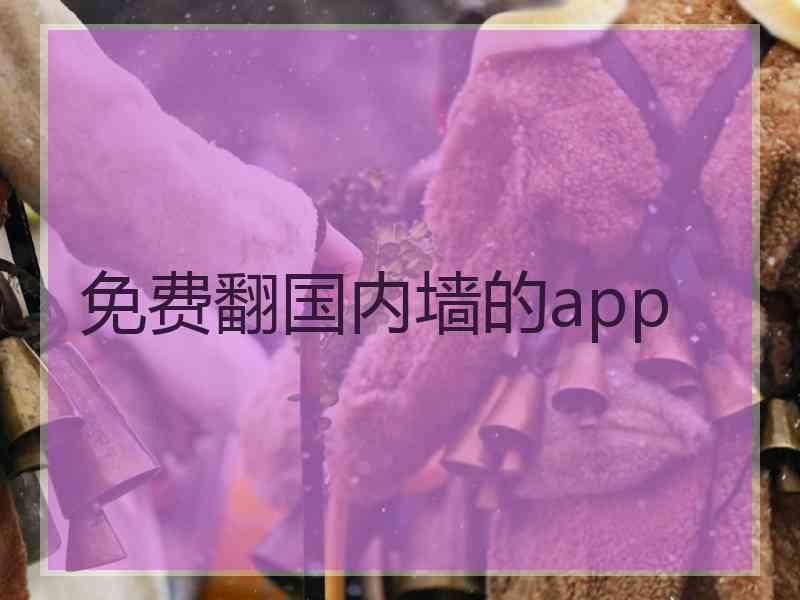 免费翻国内墙的app 免费翻国内墙的app